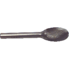 1/4 EdgeHog Elliptical Miniature Carbide Bur SE-51 Standard - Exact Industrial Supply