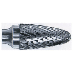 1/4 EdgeHog Tree Shape Radius End Miniature Carbide Bur SF-51 Std Alt. Diamond(Double) - Exact Industrial Supply