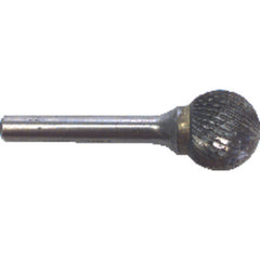 1/4 EdgeHog Spherical Carbide Bur SD-1 Standard - Exact Industrial Supply
