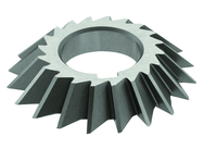 3 x 1/2 x 1-1/4 - HSS - 45 Degree - Right Hand Single Angle Milling Cutter - 20T - TiCN Coated - Exact Industrial Supply