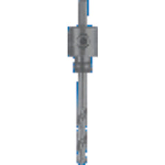 ‎Hole Saw Arbor - Model #4L - Fits Hole Saw 9/16″ to 1-3/16″ - Exact Industrial Supply