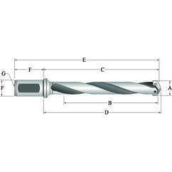 24030H-150F Spade Blade Holder - Helical Flute- Series 3 - Exact Industrial Supply