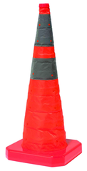 28" Reflective Pop Up Traffic Cone - Exact Industrial Supply