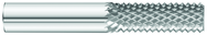 1/4 x 1 x 1/4 x 3 Solid Carbide Router - Style B - Burr Type End Cut - Exact Industrial Supply