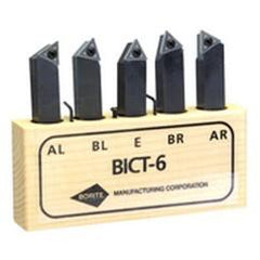 Style AR;AL.BR;BL;E 1/2x1/2" SH - Indexable Tool Bit Set - Exact Industrial Supply