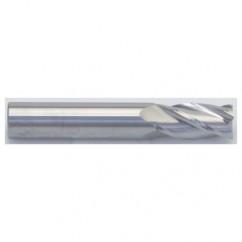 4mm Dia. x 50mm Overall Length 4-Flute Square End Solid Carbide SE End Mill-Round Shank-Center Cut-AlTiN - Exact Industrial Supply