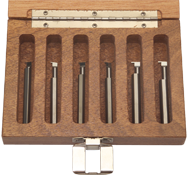 6 Pc. Retaining Ring Grooving Kit- .039-.089" Width - Exact Industrial Supply