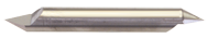 1/8" x 3/8" Split Length - DE - 60° Pt - Carbide Engraving Blank - Exact Industrial Supply
