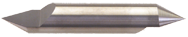 5/16" x 1/2" Split Length - DE - 30° Pt - Carbide Engraving Blank - Exact Industrial Supply