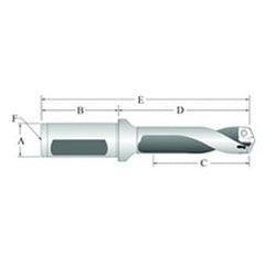 60318S-100F Spade Drill Holder - Exact Industrial Supply