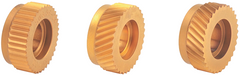 Knurling Wheel - 1/4" Hole Dia; 1/2" Dia; 30 TPI - Exact Industrial Supply