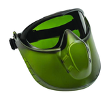 Capstone Shield - Shade 3 IR Lens - Green Frame - Goggle - Exact Industrial Supply