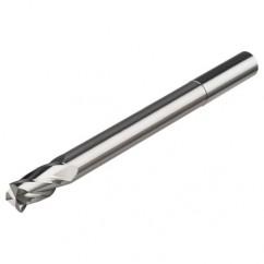 2mm Dia. x 57mm Overall Length 4-Flute Square End Solid Carbide SE End Mill-Round Shank-Center Cut-Uncoated - Exact Industrial Supply