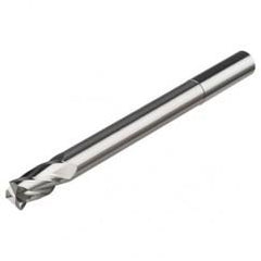2mm Dia. x 57mm Overall Length 4-Flute Square End Solid Carbide SE End Mill-Round Shank-Center Cut-Uncoated - Exact Industrial Supply