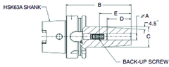 6mm HSK63A Shrink Fit Toolholder - 80mm Gauge Length - Exact Industrial Supply