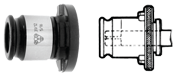 Positive Tap Adaptor -1-1/8" - Adaptor Size 3 - Exact Industrial Supply