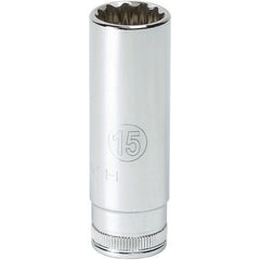 1/4″ Drive 12 Point Deep Socket 11 mm - Exact Industrial Supply