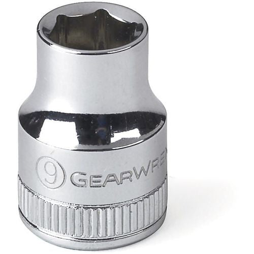 3/8″ Drive 6 Point Standard Metric Socket 9 mm - Exact Industrial Supply