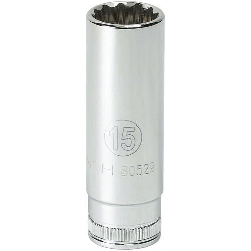 3/8″ Drive 6 Point Deep Metric Socket 13 mm - Exact Industrial Supply