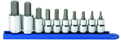 10PC METRIC HEX BIT SOCKET SET - Exact Industrial Supply