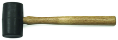 16 OZ RUBBER MALLET WOOD - Exact Industrial Supply