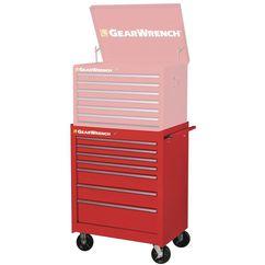 27" 7 DRAWER ROLLER CABINET RED - Exact Industrial Supply