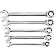 5PC COMBINATION RATCHETING WRENCH - Exact Industrial Supply