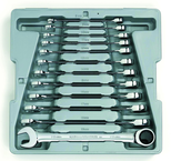 12PC COMB RATCHETING WRENCH SET - Exact Industrial Supply
