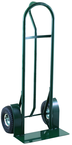 Super Steel - 800 lb Capacity Hand Truck - "P" Handle design - 50" Height and large base plate - 10" Heavy Duty Pneumatic All-Terrain tires - Exact Industrial Supply