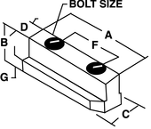 1/2-13 (B210) Jaw Nut - #JN-82-A - For B210 Chucks - Exact Industrial Supply