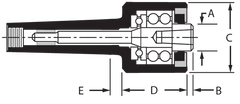 5MT Changeable Pt Body - For Point Live Center - Exact Industrial Supply