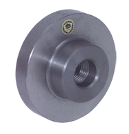 Threaded Lathe Chuck Adaptor - For 9-7/8" Chuck; 2-3/8-6 Mount - Exact Industrial Supply