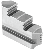 Solid Rev Jaw - #7-890-1060 For 5" - 6" Chucks - Exact Industrial Supply