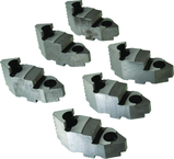 Set of 6 Hard Top Jaw - #7-883-610 For 10" Chucks - Exact Industrial Supply