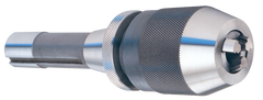 1/32 - 1/2'' Capacity - 4MT SH - Keyless Drill Chuck with Integral Shank - Exact Industrial Supply