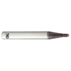 4mm Dia. - 50mm OAL - Carbide - Ball End HP End Mill-2 FL - Exact Industrial Supply