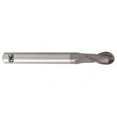 14mm Dia. - 110mm OAL - Carbide - Ball End HP End Mill-2 FL - Exact Industrial Supply