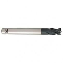 10mm Dia. x 100mm Overall Length 4-Flute 1.5mm C/R Solid Carbide SE End Mill-Round Shank-Center Cutting-TiALN - Exact Industrial Supply