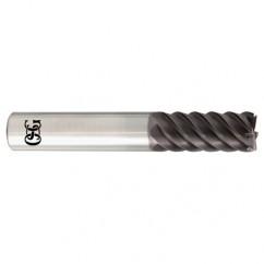 5/16 x 5/16 x 5/16 x 5/16 6Fl  Square Carbide End Mill - TiALN - Exact Industrial Supply