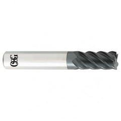 3/16 x 3/16 x 5/8 x 2 5Fl  C/R Carbide End Mill - TiALN - Exact Industrial Supply