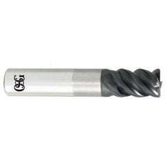 10mm x 10mm x 15mm x 80mm 4Fl 0.5mm Square Carbide End Mill - TiALN - Exact Industrial Supply