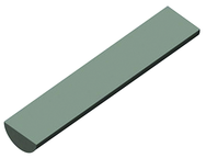 3mm x 57mm - Half Round Carbide Blank - Exact Industrial Supply