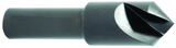 1-1/4" Size-1/2 Shank-82°-HSS Single Flute Countersink - Exact Industrial Supply