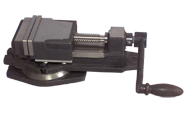 Swivel Base Milling Machine Vise - 5-7/8" Jaw Width - Exact Industrial Supply