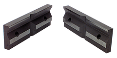 1-Pair Matching V-Groove Jaw Plates; For: 6/7" Speed Vise - Exact Industrial Supply
