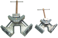 90Á Cast Iron Clamp - #C40 - 4" Capacity - Exact Industrial Supply
