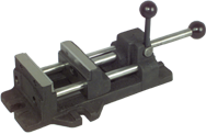 Quick-Set Adjustable Drill Press Vise - 3" Jaw Width - Exact Industrial Supply