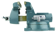 745, 740 Series Mechanics Vise - Swivel Base, 5" Jaw Width, 5-1/4" Jaw Opening, 3-3/4" Throat Depth - Exact Industrial Supply