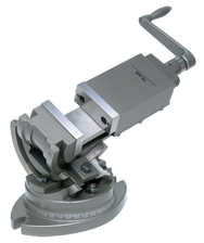 3-Axis Precision Tilting Vise 5" Jaw Width, 1-3/4" Depth - Exact Industrial Supply