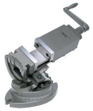 3-Axis Precision Tilting Vise 6" Jaw Width, 1-3/4" Depth - Exact Industrial Supply